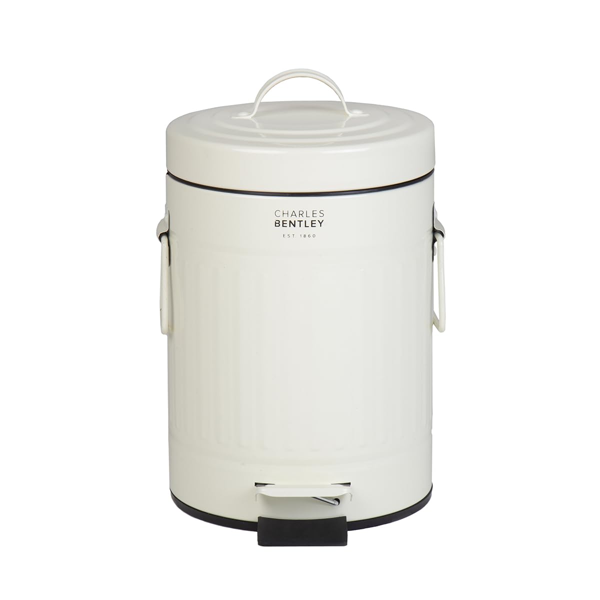 Bentley Home Mini Poubelle rétro en acier à pédale pour cuisine et salle de bain 3 L