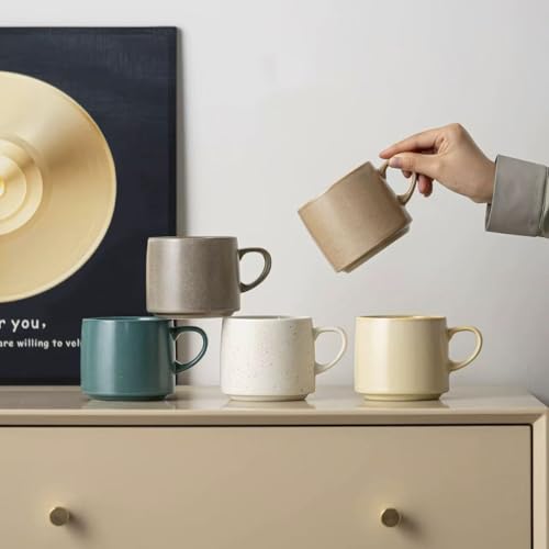 Taza de cerámica estilo japonés 12oz con asa miniatura 5