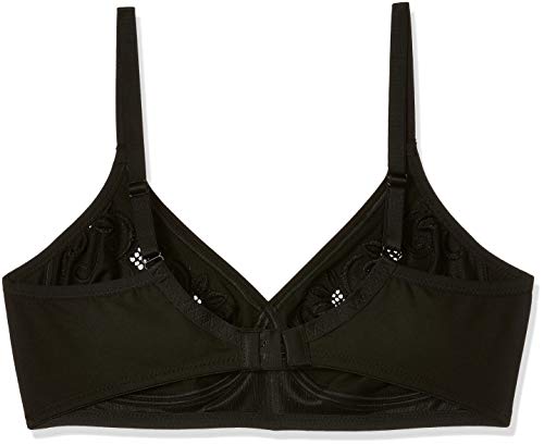 Image of Marks & Spencer Womens Cotton Blend Non Padded Non Wired Cross Over Embroidered Bra