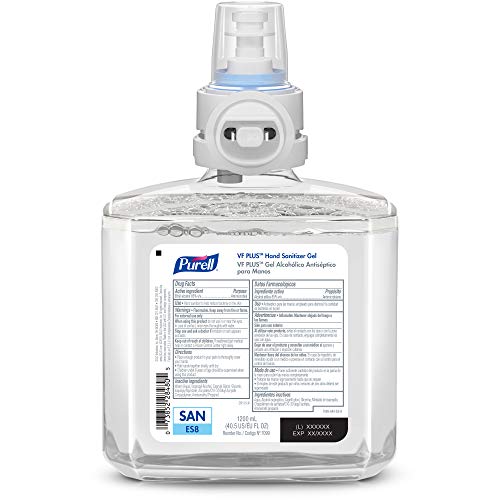Purell Vf Plus Hand Sanitizer Gel, Fragrance Free, 1200 Ml Sanitizer Refill Es8 Touch-Free Hand Sanitizer Dispenser (Pack Of 2) - 7099-02 #TOP1