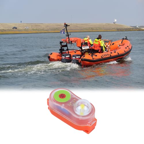 Rettungswestenlicht, Schwimmwesten Lichtlampe LED Rettungsweste Licht Seenotleuchte Notlicht Notleuchte Signalleuchte Rettungsleuchte Meerwasser Selbstbeleuchtung Lebensrettende Taschenlampe Orange