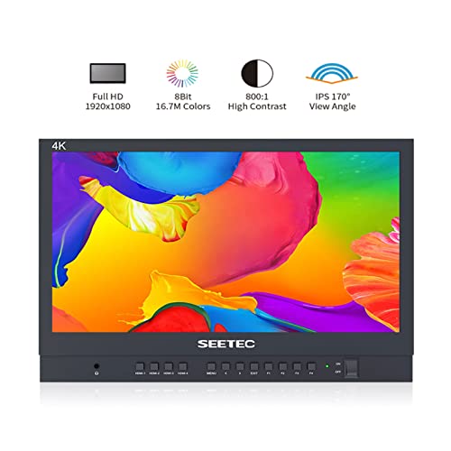 Image of ATEM156 15.6 inch IPS Live Streaming Broadcast Director Monitor with 1920x1080 Pixels 4 HDMI Input Output Quad Split Display for ATEM Mini Video Switcher Mixer Pro Studio Television Production
