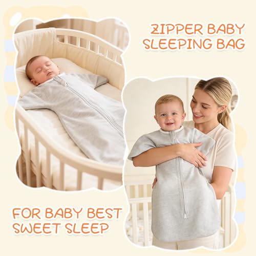 Image of SNOWIE SOFT Baby Swaddles for Newborns 0-6 Months, Soft Bamboo Fiber Baby Swaddle Wrap for Newborns Arms Up Baby Sleeping Blanket Zip Baby Sleeping Bag Newborn Sleep Sacks for Startle Reflex