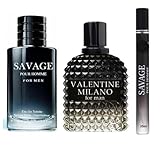 Clashoky & Valentine Cologne Combo Set for Men - Eau De Toilette Natural Spray, 3.4 Fl Oz Each, Pack of 3