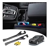 LLXGAB 【Compatible with Honda CR-V】 Seat Gap Filler,No Drop Seat Guard Compatible with Honda CR-V,Drop Seat Guards for Cars(2Pcs),Emergency Keychain Car Escape Tool(2Pcs)