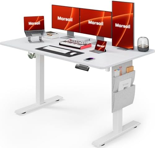 Marsail Standing Office Desk,Adjustable Heights,Stand Up Desk,55x...