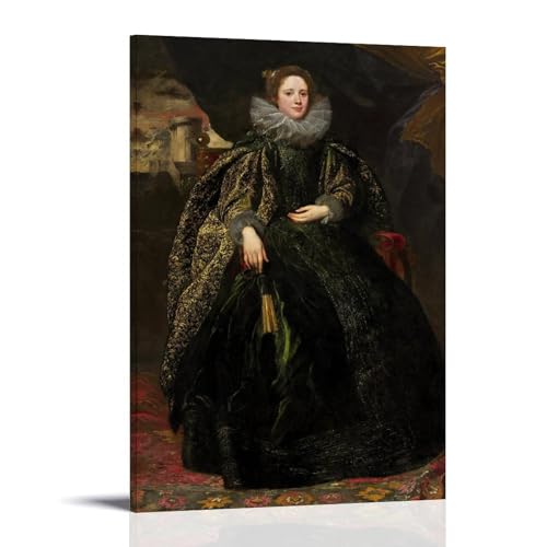 Toile murale de Van Dyck Marchesa Balbi 50x75 cm pour créer un salon chaleureux