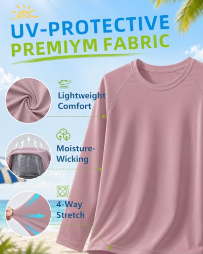 Image of 6M-5T 3-Pack Baby Toddler Rash Guard Swim Shirts UPF 50+ Boys Girls