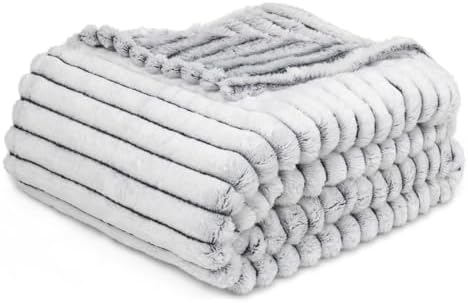 GREEN ORANGE Fleece Blanket Twin Size  60x80, Lightweight, Black and White  Soft, Plush, Fluffy, Warm, Cozy  Perfect Throw for Couch, Bed, Sofa