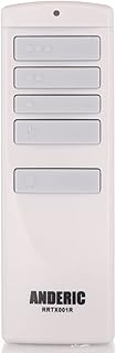 Anderic RRTX001R for A25-TX001-R1 and A25-TX005-R Ceiling Fan Handheld Remote Control - Fit for Harbor Breeze Ceiling Fans That Require The TX005R or TX001R Remotes Only- RRTX001R