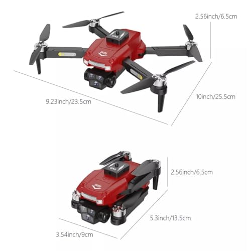 Image of FITIJA-Drone-with-4K-Camera-WiFi-FPV-1080P-HD-Dual-Foldable-RC-Drone-Altitude-Hold-Headless-Mode-Visual-Positioning-Auto-Return-App-Control-Multicolor-4 (D3)