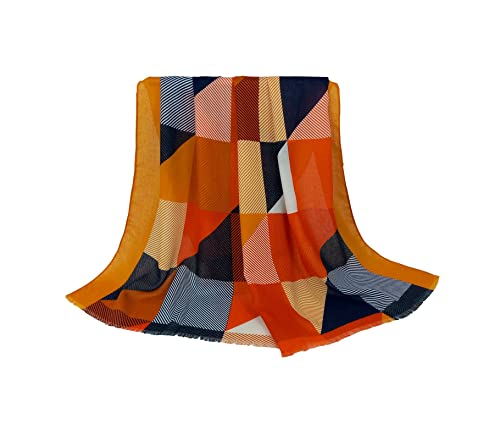 Echarpe Atemporal Xadrez Amarelo 90 x 180 cm