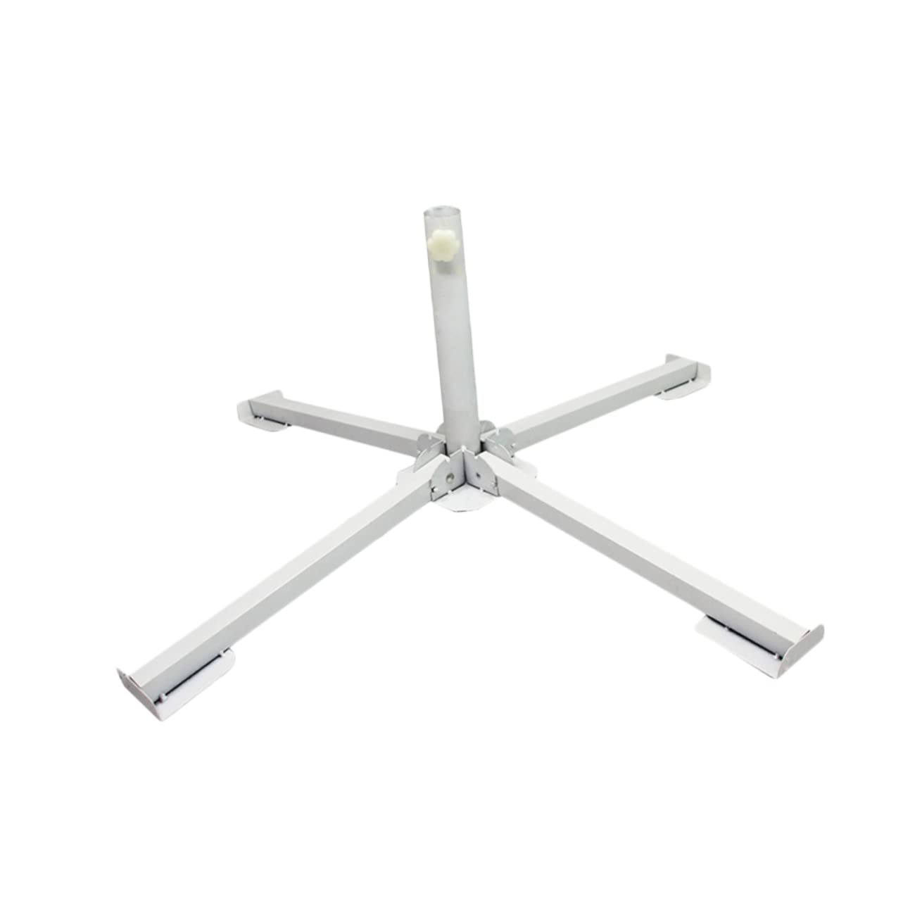Toyvian Base Plegable para Sombrilla de Playa Portátil de Hierro Estructura Cruzada de Cuatro Patas, Soporte Resistente para Sombrilla de Diámetro 2-3.2cm, Adecuado para Exteriores