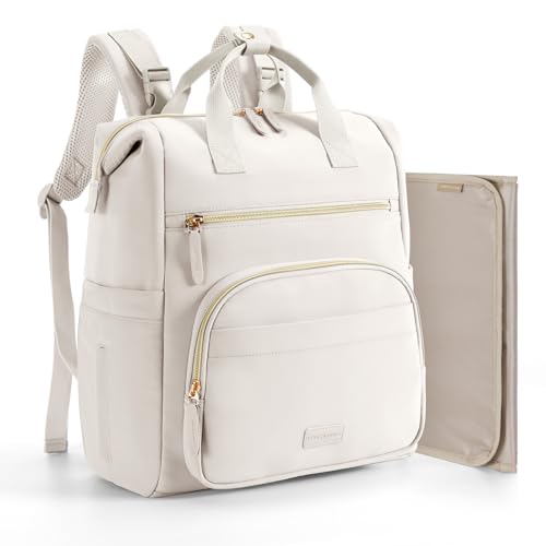 mommore Neoprene Diaper Bag Backpack Small Lightweight Baby Diaper Bags Water Resistant Diaper Backpack for Boys Girls Newborn with Changing Pad, Stroller Straps by mommore - Used condition - US$13.99