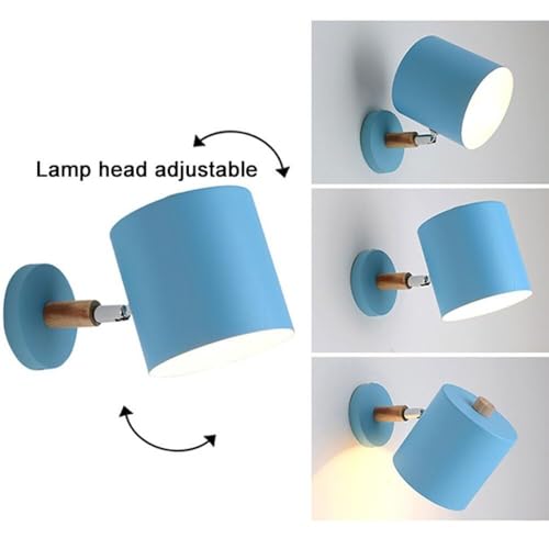 Apliques de pared nórdicos ajustables de lectura para interiores con cableado 5
