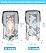 Baby Lounger, Portable Foldable Travel Lounger for Newborn 0-12 Month, Washable Lightweight Infant Nest with Canopy, Soft Breathable Baby Nest with Adorable Pattern, Home & Outdoor Use