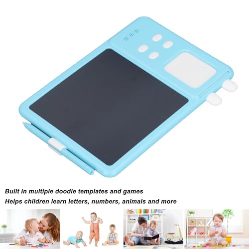 Fdit Tarjetas Flash Parlantes LCD, Tableta de Escritura, Juguete de Aprendizaje Portátil para Niños, Tablero de Dibujo Educativo Temprano (WHITE) - imagen 2