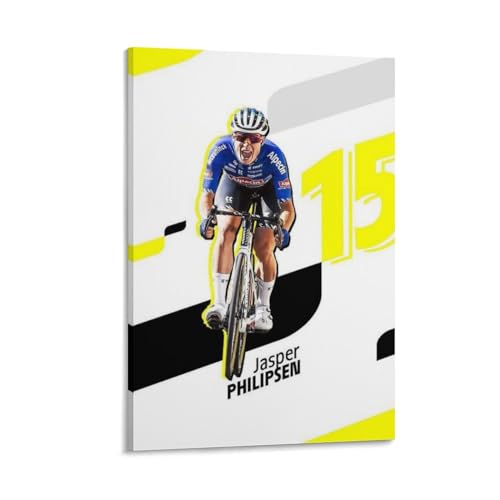 Cycliste Jasper Philipsen impression toile HD SECOLI déco murale
