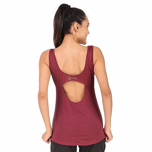 Image of ReDesign Apparels Women's Athleisure Dri Fast Workout Sleeveless Top Sports Gym Tshirt