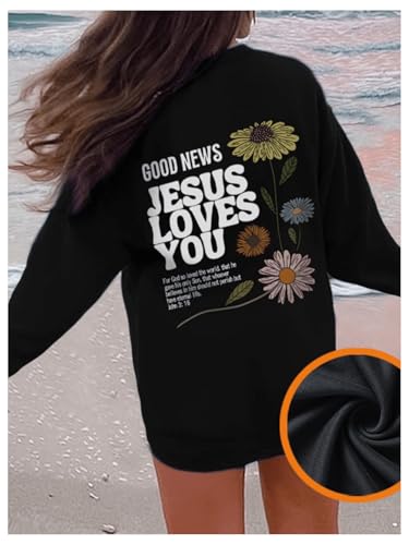 Image of SweatyRocks Girl's Bow Graphic Shirts Long Sleeve Crew Neck Tops Casual Cute Tee Tween Clothes