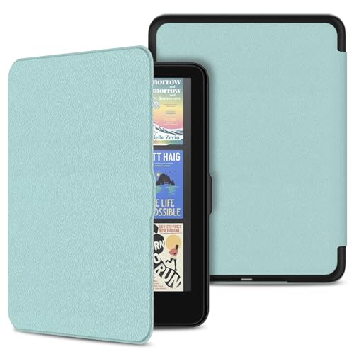 Image of Sanyetral PC Hard Back Cover with Auto Wake /Sleep Function, Incompatible with Remarkable Nokia TCL -Green