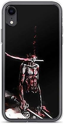 Compatible with iPhone XR Case One Piece Pirate Hunter Zoro Fight Hard Hunting Adventure Anime Pure Clear Phone Cases Cover