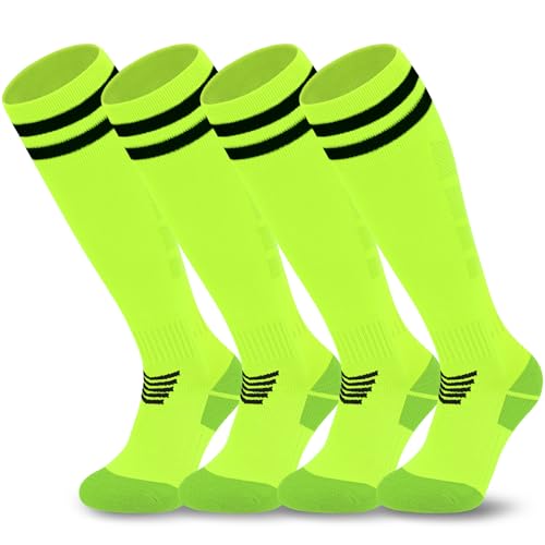 Olreco 2 Pack Adult Youth Kids Soccer Socks for Girls Boys Baseball Socks Men Women Team Sport Softball Football Accessories