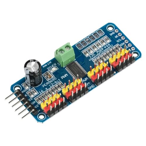 PCA9685 16 channel 12-bit PWM servo shield driver I2C module steering gear drive board