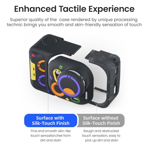 Funda de silicona para Insta360 GO Ultra negra miniatura 4