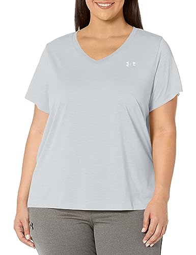 Image of Under Armour Plus Size Tech Solid Short Sleeve V-Neck