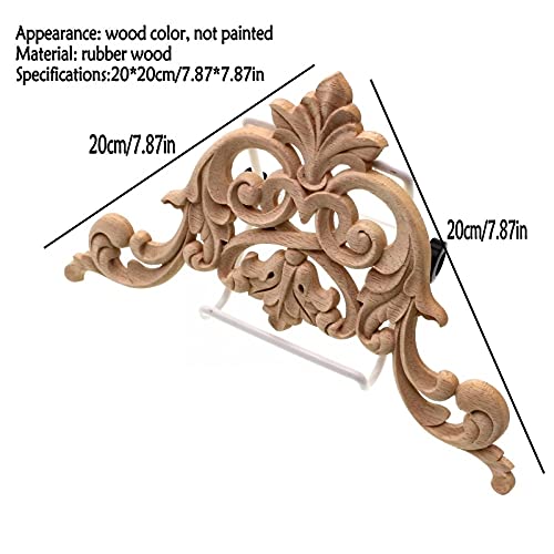 Patch de fleur de sculpture sur bois applique de meuble decoration lit