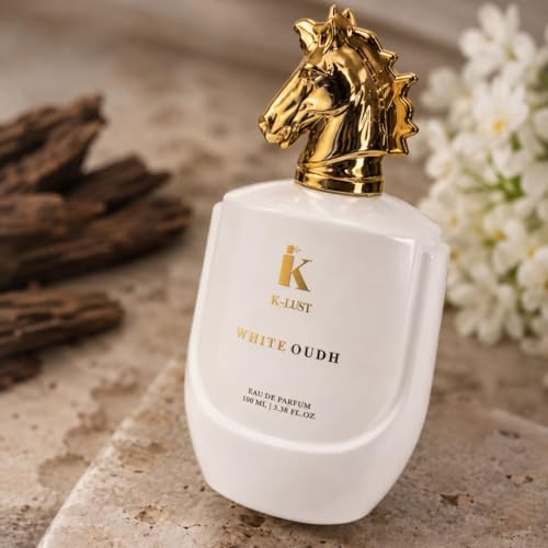 Image of K-Lust White Oudh Unisex Perfume (100ml) | Long Lasting Luxury Oud Fragrance | Premium Eau De Parfum | Woody Floral Perfume for Men & Women