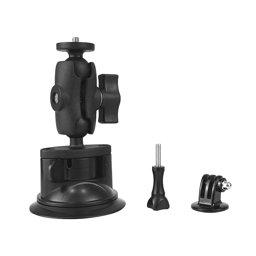 MAKINGTECCamera Car Windshield Suction Cup Mount Compatible with for GoPro Hero 10 9 8 7 6 5 Black 4 Session Insta360 for AKASO Campark DJI OSMO Action YI Action Camera Car Dash Cameras