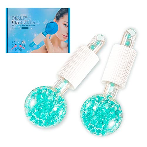 Ice Globes for Facials,cold globes for facials,Ice Globes,Face Massager,Globes for Face Neck & Eyes,Thickness of glass is 2.5mm, Daily Beauty,Tighten Skin,Anti Ageing, Reduce Puffy and Wrinkle(green)