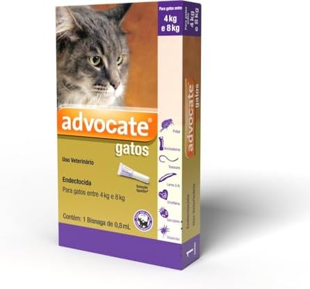 O Guia Moderno para Proteger Seu Pet de Pulgas e Carrapatos 10 Antipulgas Combo Advocate para Gatos entre 4 e 8kg 0,8ml