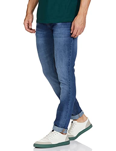 Image of Spykar Men's Mid Rise Skinny Fit Jeans