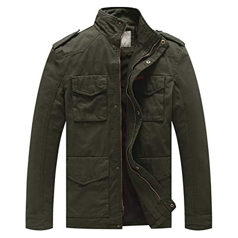 Chaqueta WenVen de Algodón Casual para Hombre Cover