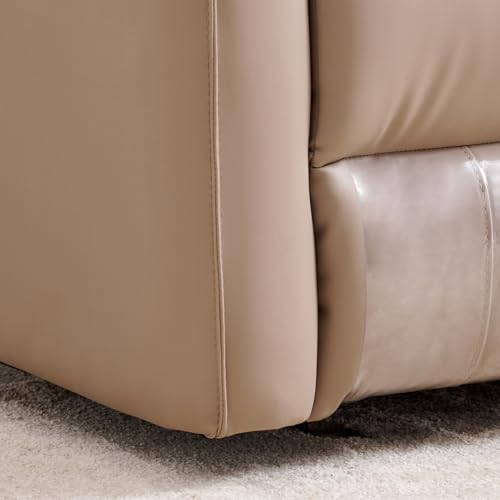 Image of Home Centre | Halley | Rocking Recliner | Faux Leather | 1 Seater Recliner | Beige | 1 Year Warranty