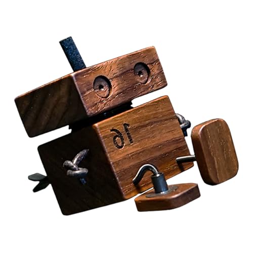 Clip désodorisant de tableau de bord en bois et figurine articulée