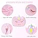 Unicorn Stuffed Animal Toy Storage, Kids Bean Bag Chair COVER ONLY, Velvet Extra Soft Stuffed Organization Replace Mesh Toy Hammock for Kids Blankets Towels Clothes Home Supplies Pink
