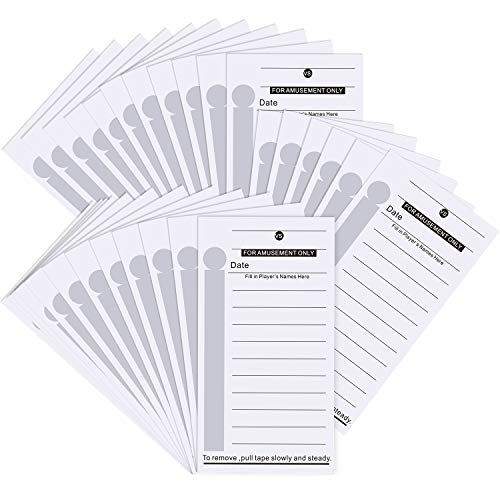 100 Pieces 10 Line Super Football Bowl Sports Strip Cards Football Pool Cards for Baseball Boxing Soccer Football Strip Cards Playing Scratch Off Cards