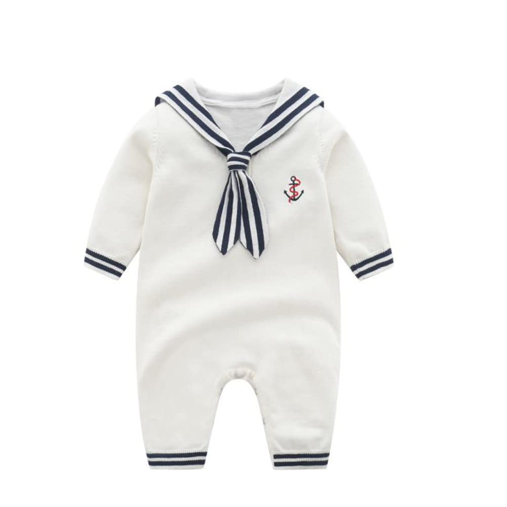 Mud Kingdom Boutique Suéter náutico para bebé niño a rayas