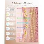 LED Light Therapy mask (E106A) Red Light Therapy for Face and Neck, 7-in-1 Colors Led Face Mask Light Therapy with 324 LED Beads, 5 Brightness Levels & 20 Mins Timer Function for Home & Travel - Image 4