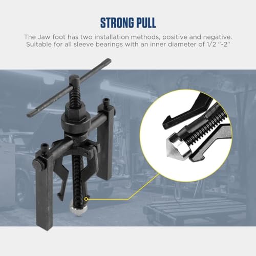 Image of Keaa Bearing Puller 3 Jaw Pilot Bearing Puller Blind Bearing Puller Set Bearing Pullers Bushing Gear Puller Small Inner Internal Bearing Puller Kit Car Motorcycle Wheel Pilot Bearing Removal Tool