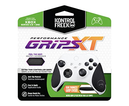KontrolFreek Performance Extra-Thin (XT) Grips for Xbox One and Xbox Series X | Black (Extra-Thin (XT)) by KontrolFreek - Used condition - US$11.95