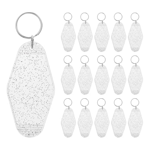 Porte-clés vierges en forme de losange PATIKIL accessoires rétro blancs avec marqueur