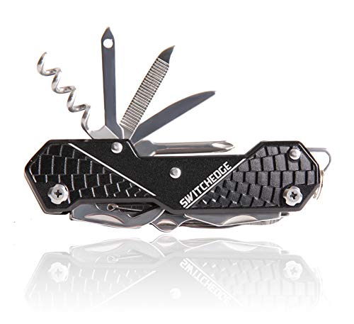 Switchedge 14 Tools In One Black Pocket Knife #TOP3