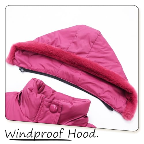 Girls Fleece Winter Jacket Coat with Hooded for 4-10 Years Cute Sherpa Lined Clothes3
