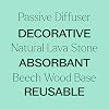 Plant Therapy Lava Rock Passive Diffuser for Essential Oils Great for Decorating at Home, Office or Car, and Gift-Giving