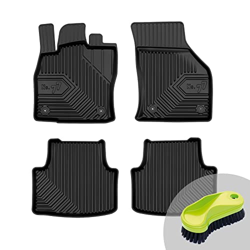 FROGUM No.77 Tapis de Sol Voiture Toutes Saisons pour Skoda Octavia III 2012-2019, pour Octavia III RS 2012-2019, pour Octavia III Scout 2012-2019, pour Octavia IV Depuis 2019 | Matériau TPE Durable